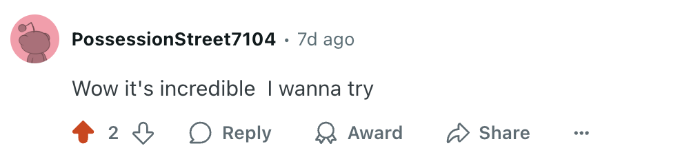 User testimonial